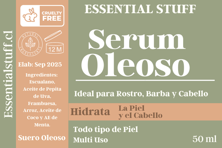 Serum Oleoso para Hombre – Hidratación Profunda, Barba Suave y Nutrición Natural | Essential Stuff