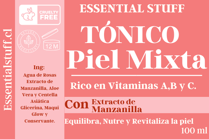 Tónico Facial Piel Mixta – Equilibrante, Hidratante y Regulador Natural | Essential Stuff