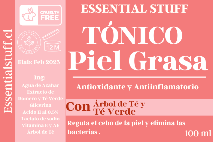 Tónico Facial para Piel Grasa – Control de Brillo y Limpieza Profunda | Essential Stuff