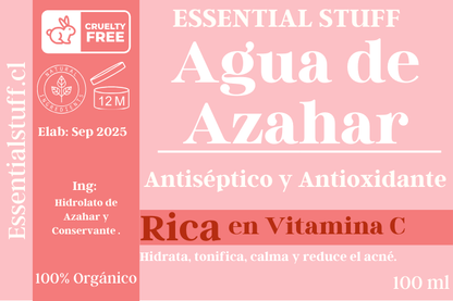 Agua Floral de Azahar – Hidrolato Calmante para Piel Sensible | Essential Stuff