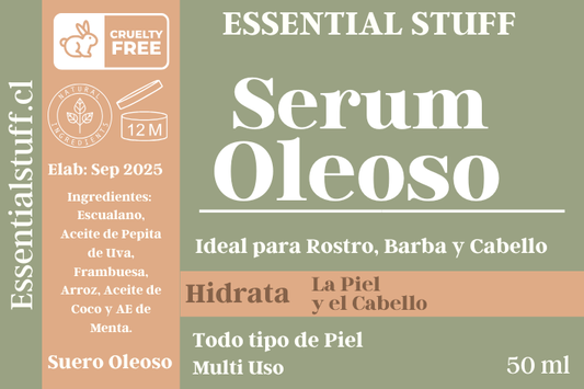 Serum Oleoso para Hombre – Hidratación Profunda, Barba Suave y Nutrición Natural | Essential Stuff