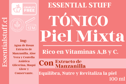 Tónico Facial Piel Mixta – Equilibrante, Hidratante y Regulador Natural | Essential Stuff