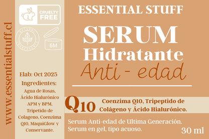 Serum de Antiedad con Q10 y Colágeno – Hidratación Profunda y Elasticidad | Essential Stuff
