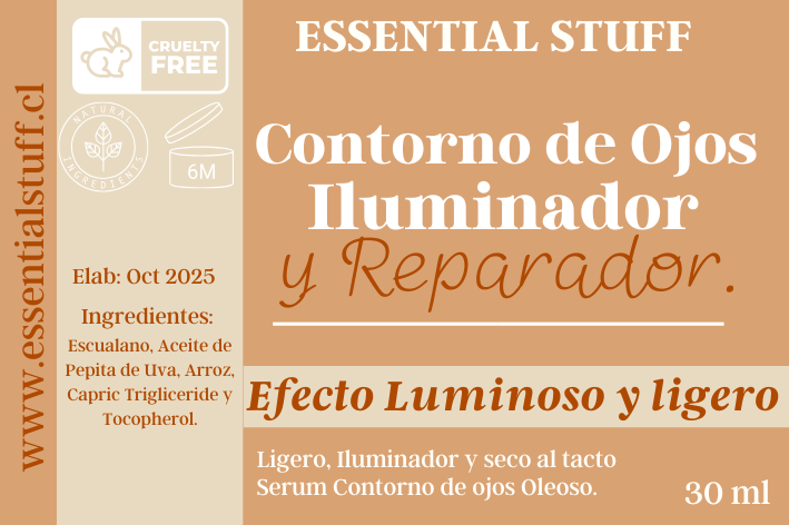 Contorno de Ojos en Serum – Antiedad, Antiojeras y Descongestionante Natural | Essential Stuff