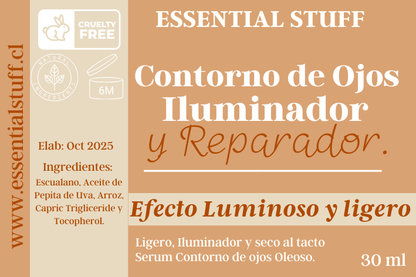 Contorno de Ojos en Serum – Antiedad, Antiojeras y Descongestionante Natural | Essential Stuff