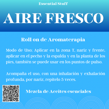 Roll On de Aromaterapia para Aire Fresco 🍃