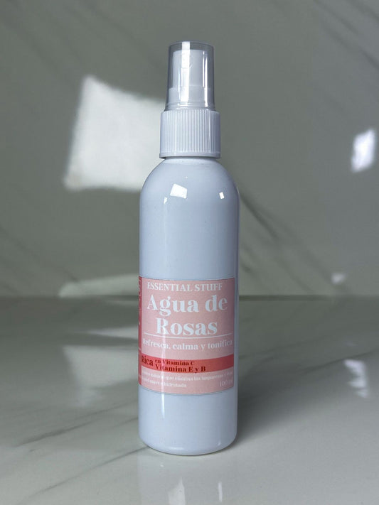 Agua de Rosas Natural – Tonifica, Refresca y Calma la Piel | Essential Stuff