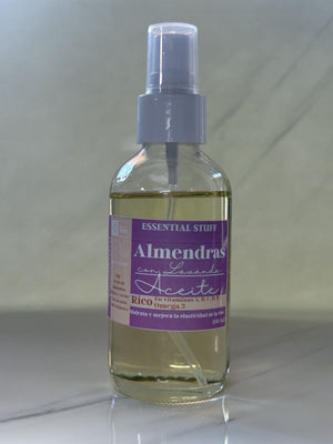 Aceite de Almendras con Lavanda – Hidratante Natural para Piel Seca y Sensible | 100% Puro y Orgánico