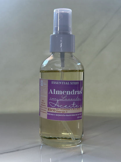 Aceite de Almendras con Lavanda – Hidratante Natural para Piel Seca y Sensible | 100% Puro y Orgánico
