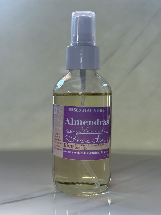 Aceite de Almendras con Lavanda – Hidratante Natural para Piel Seca y Sensible | 100% Puro y Orgánico