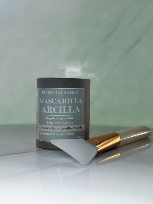 Mascarilla Exfoliante de Arcilla - Regula la Oleosidad - Essential Stuff